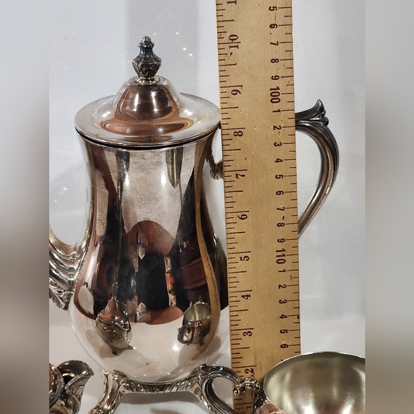 Vintage silver-plated tea set made by the International Silver Company - Picture 17 of 17